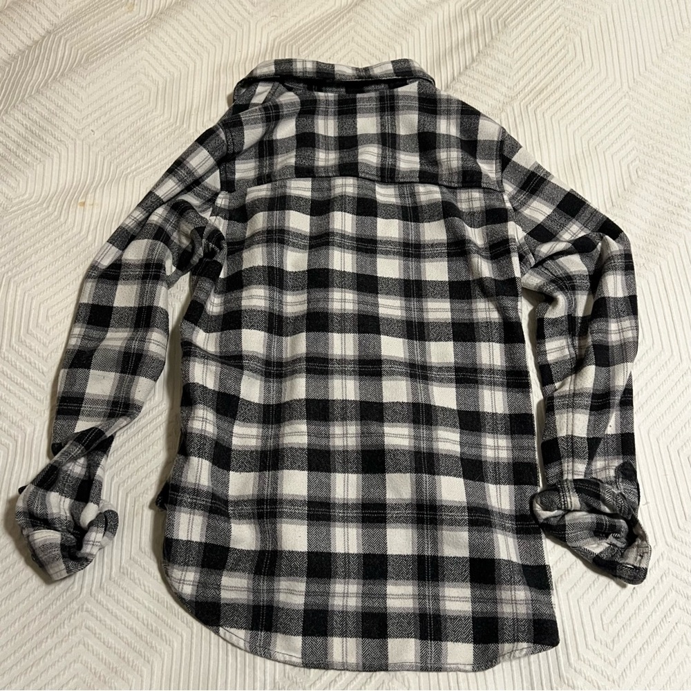 American Eagle Flannel Button Down Plaid Shirt - image 5